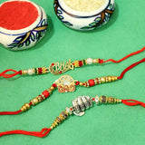 Stylish Trio Designer Rakhi Set for Brother