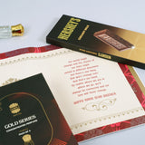 Ajmal Gold Series Perfume with Rakhi Greeting Card and Hersheys Chocolate