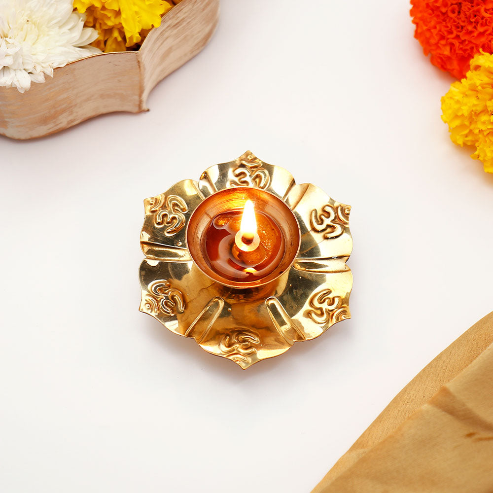 OM Golden Akhand Jyoti Diya