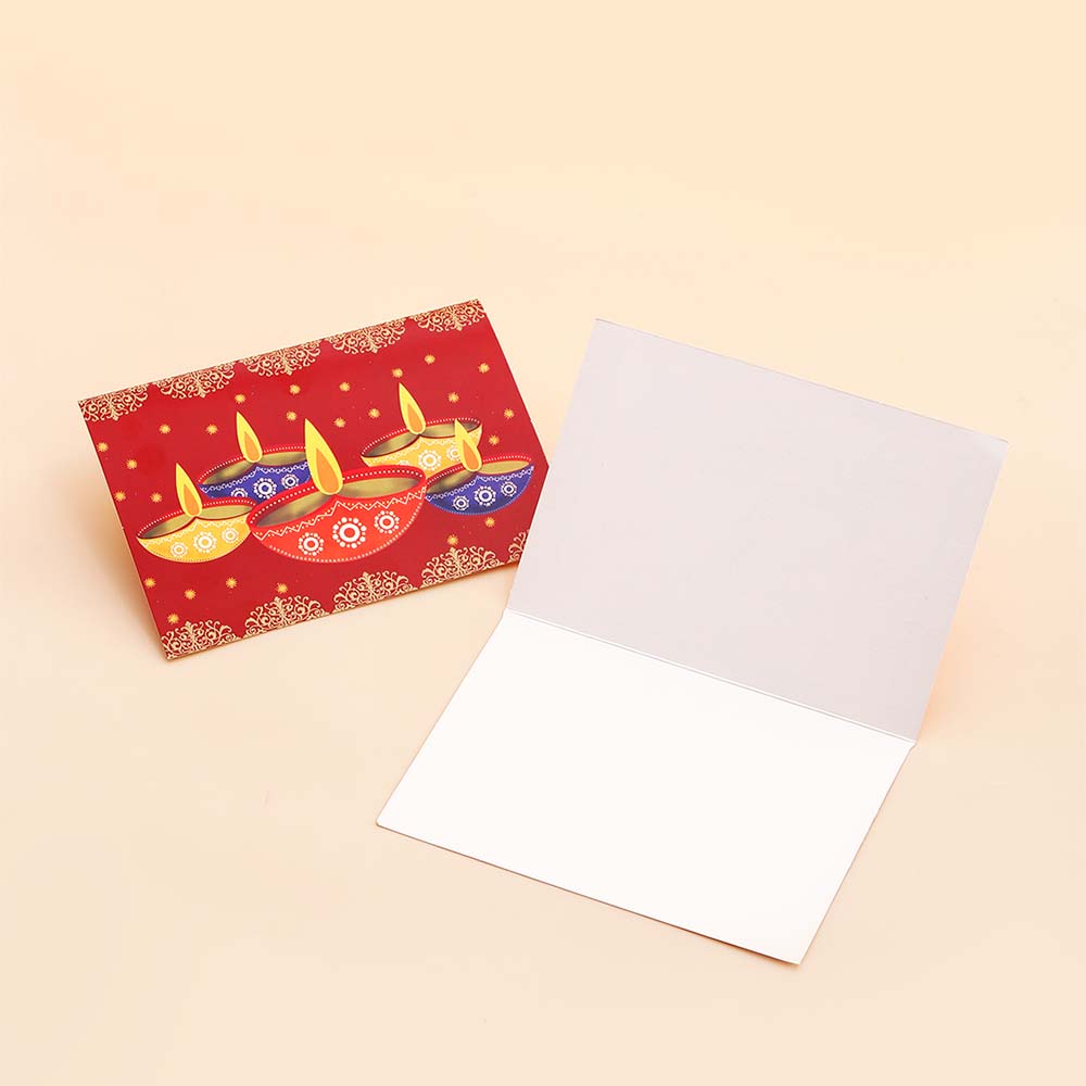 Diwali Joy Seasons Greeting Card Pack Of 10