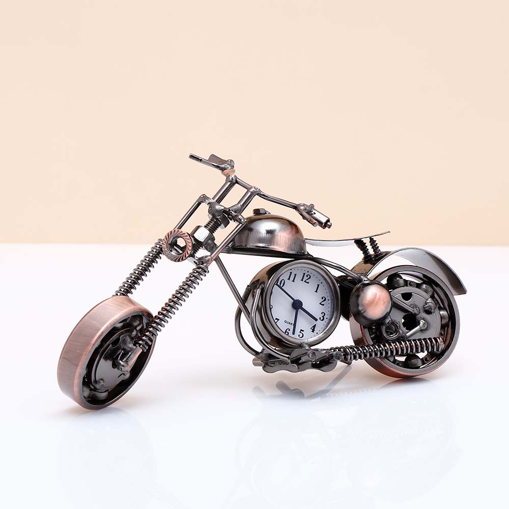Retro Motorcycle Desk Clock