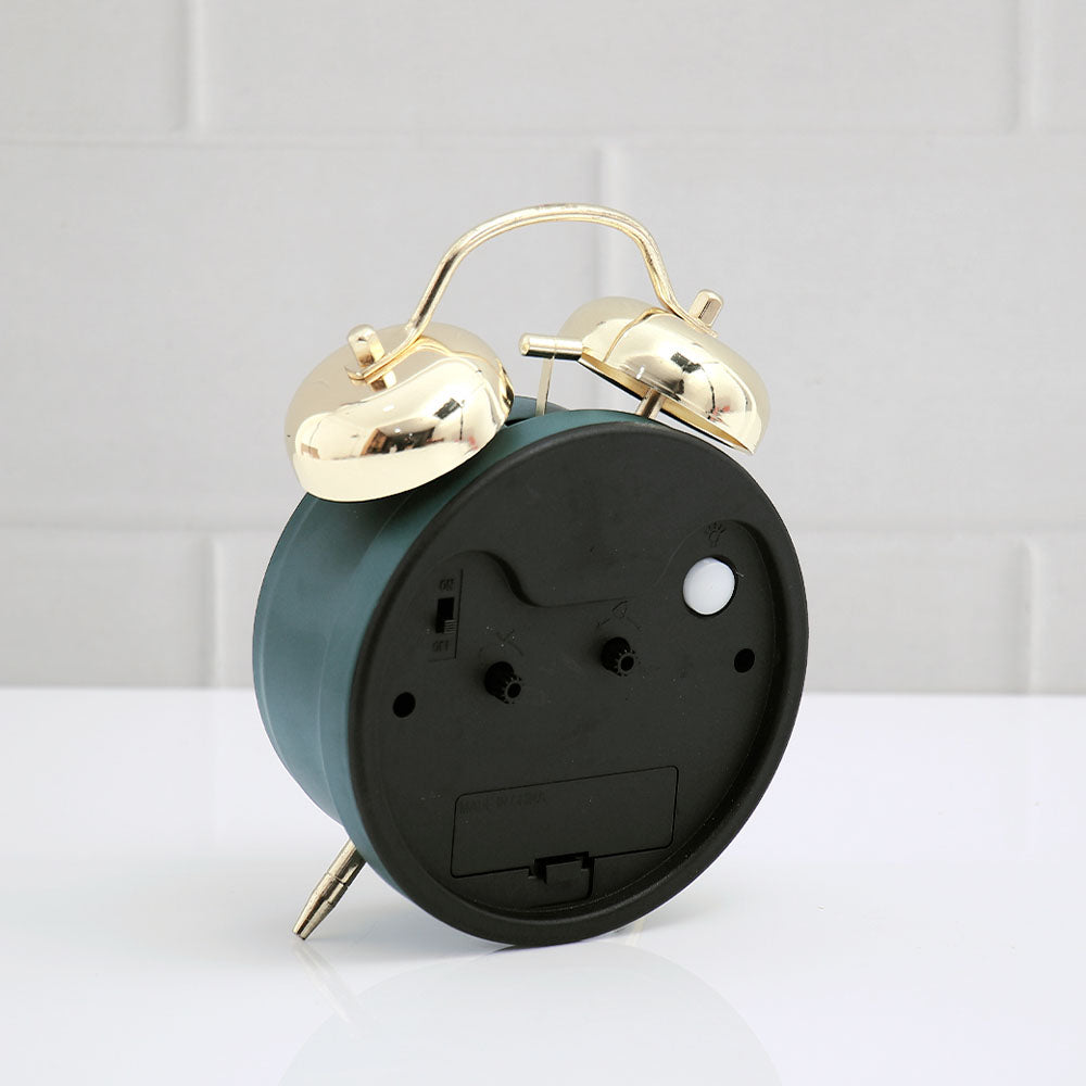 Green Twin Bell Alarm Clock