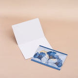 Pack Of 10 Blue Floral Seasons Greeting Card