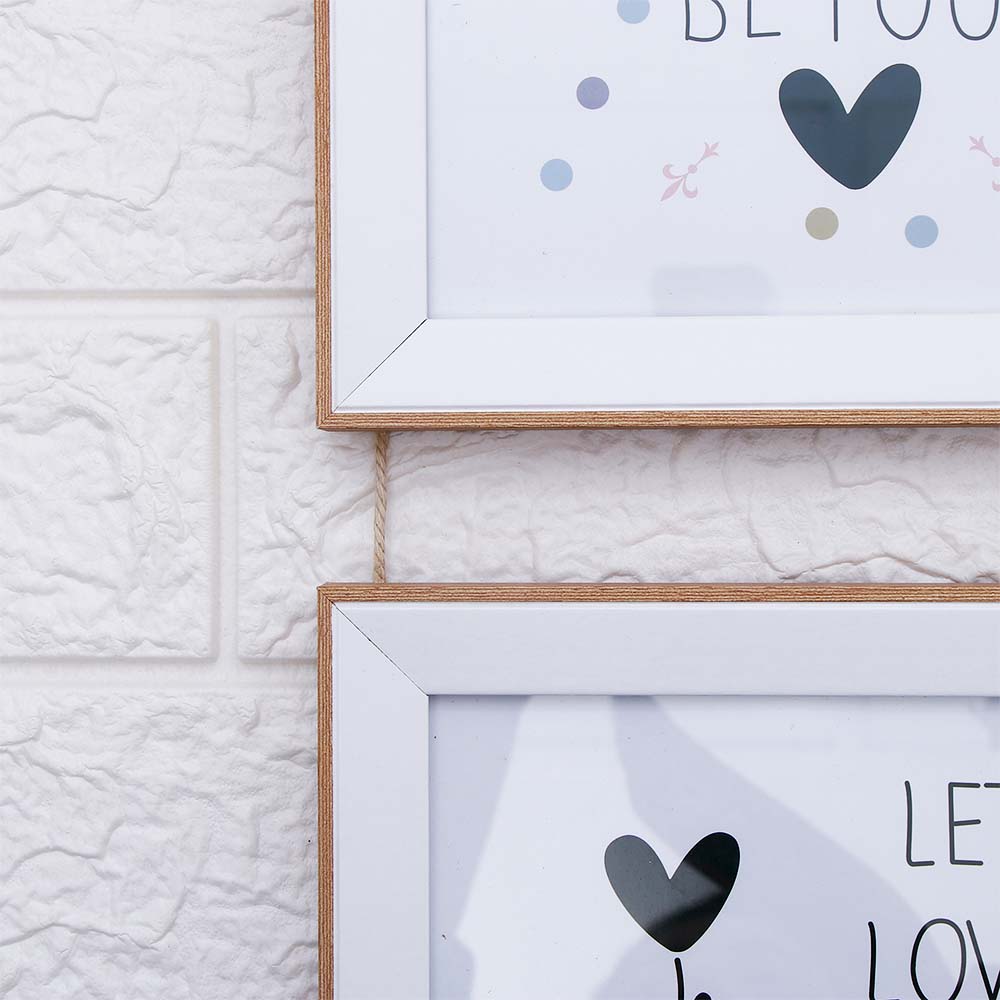 Ivory Multi-Space Hanging Photo Frame