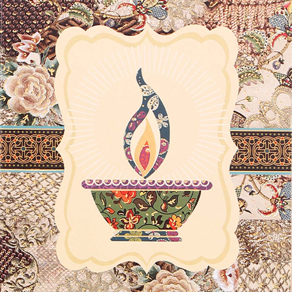 Sparkling Diwali Seasons Greeting Card Pack Of 10