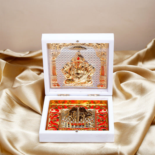 Lord Ganesha Wooden Yantra Box