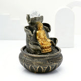 Meditating Budda Spiritual Fountain with LED Light