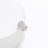 Rinestone Silver Earcuffs