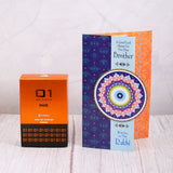 Musk Perfume with Evil Eye Rakhi Greeting Card