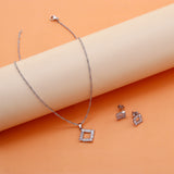 Sparkle Pendant with Earring Set