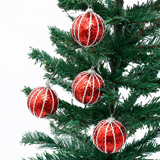 Red Christmas Decor Balls