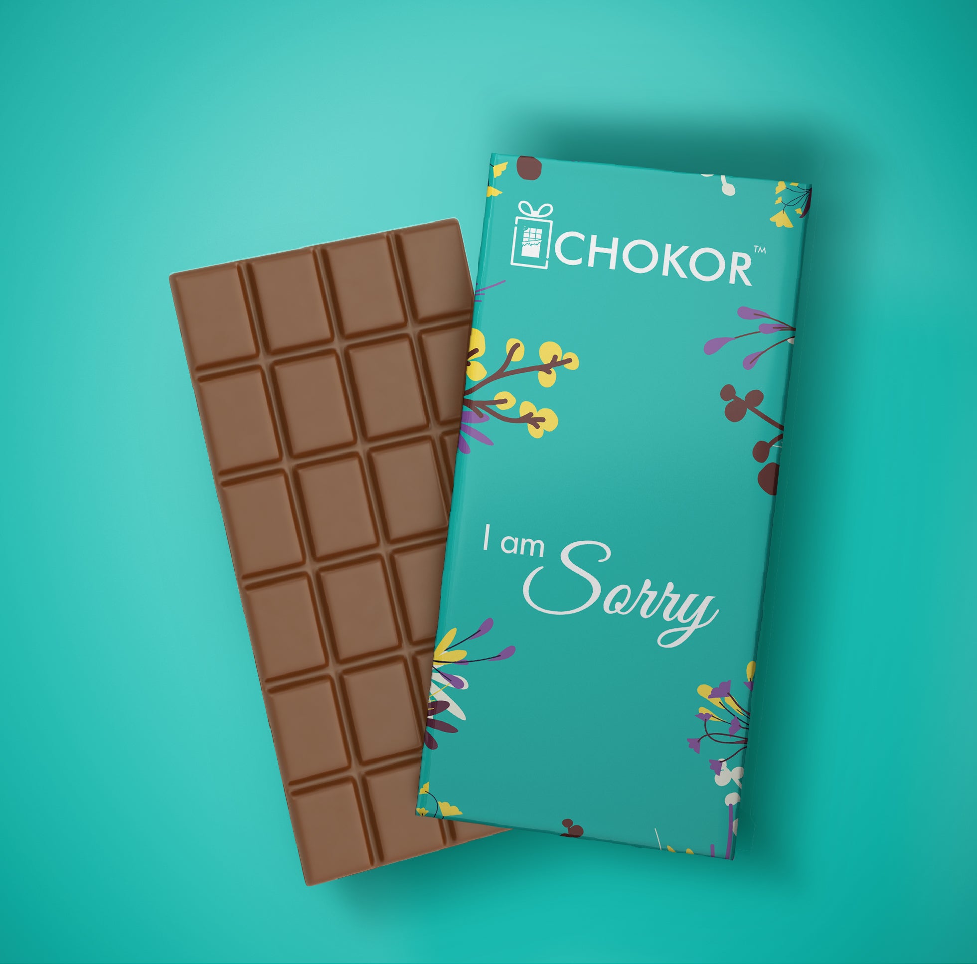 CHOKOR I am Sorry -  Coffee Flavoured Almond Chocolate Bar