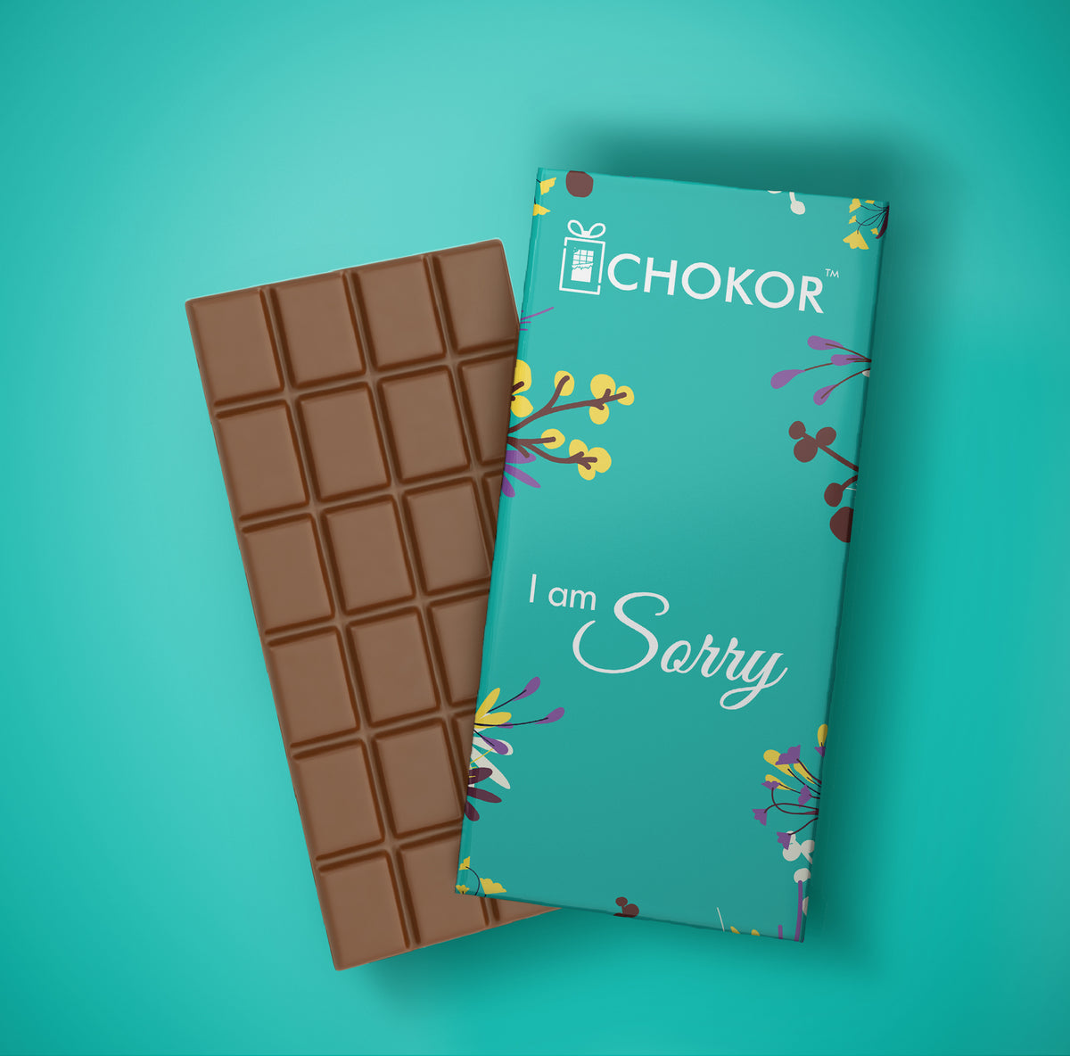 CHOKOR I am Sorry -  Coffee Flavoured Almond Chocolate Bar