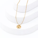 Golden Clover Chain Pendant
