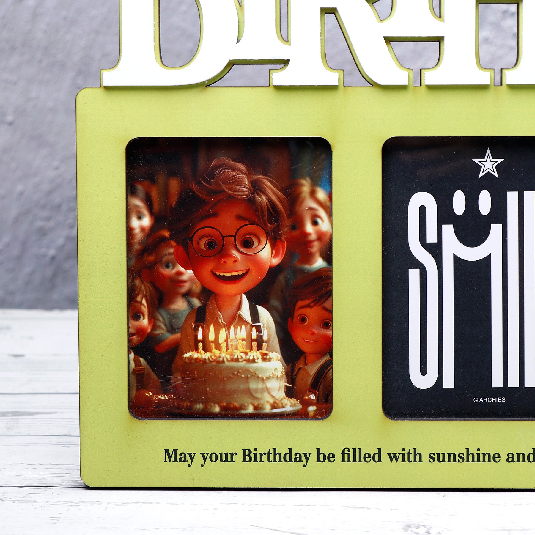 Birthday Quoted Wooden Photo Frame