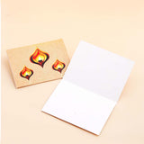 Warm Diwali Seasons Greeting Card Pack Of 10