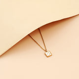 Minimalistic Smile Golden Chain Pendant