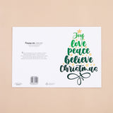 Pack Of 10 Chirstmas Festive Seasons Greeting Card