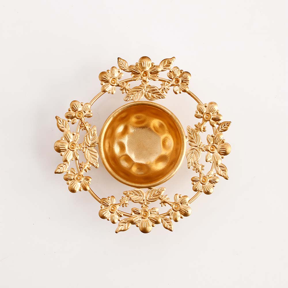 Floral Pattern Diya Urli