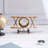 Aircraft Table Clock - Yellow