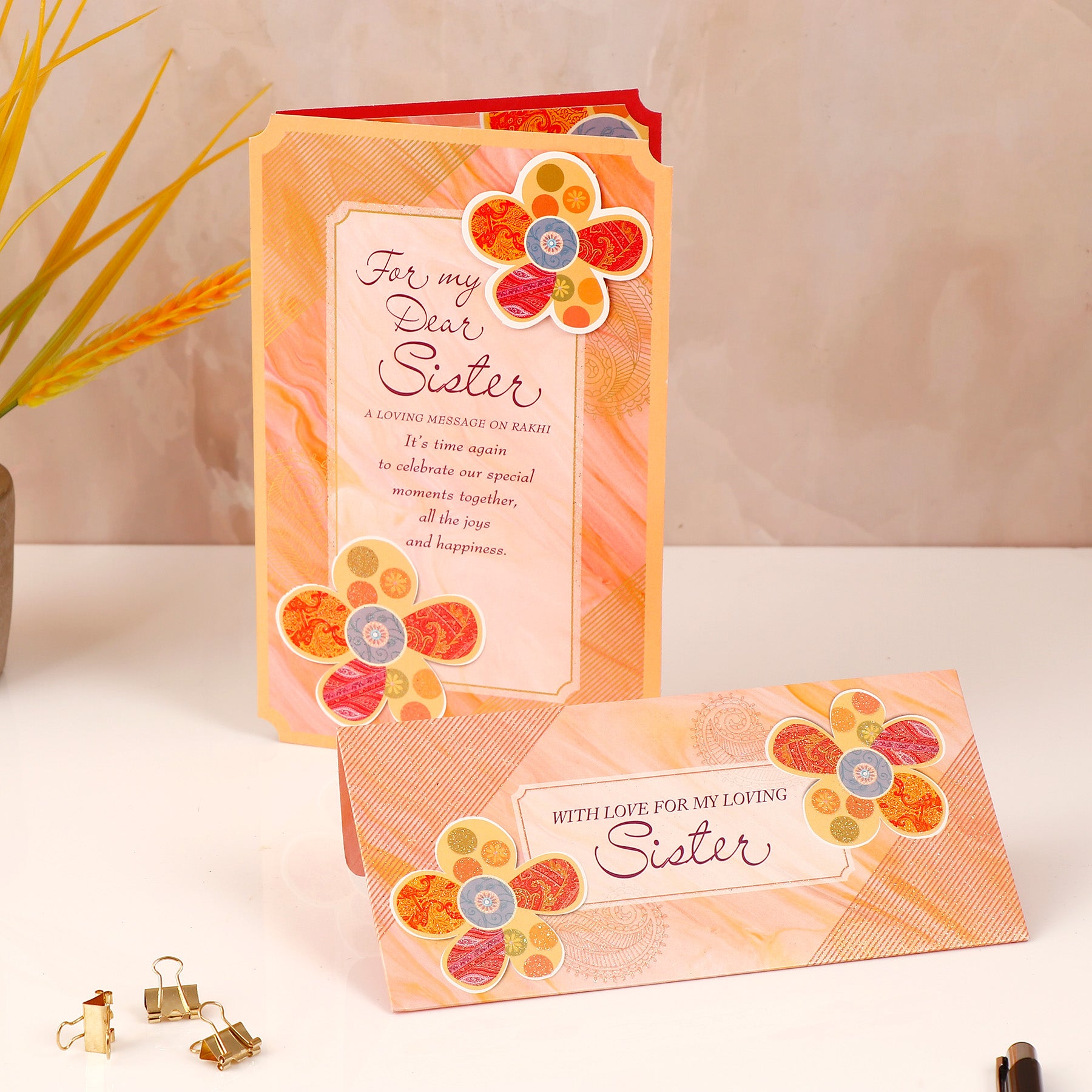 Purple Notebook with Greeting Card and Ferroro Rocher 200 GM