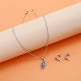 Autumn Leaf Pendant with Earring Set