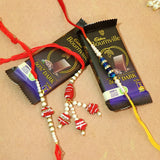 Bhaiya Bhaibhi Rakhi Set with 2 Bournvilee Chocolate (30 gm)