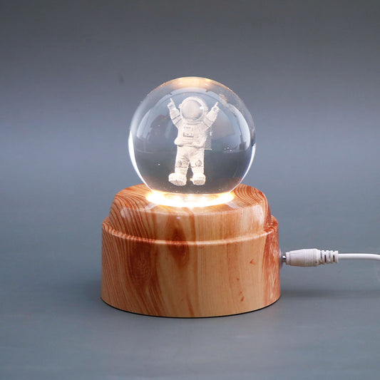 Astronaut Character Crystal Ball Lamp