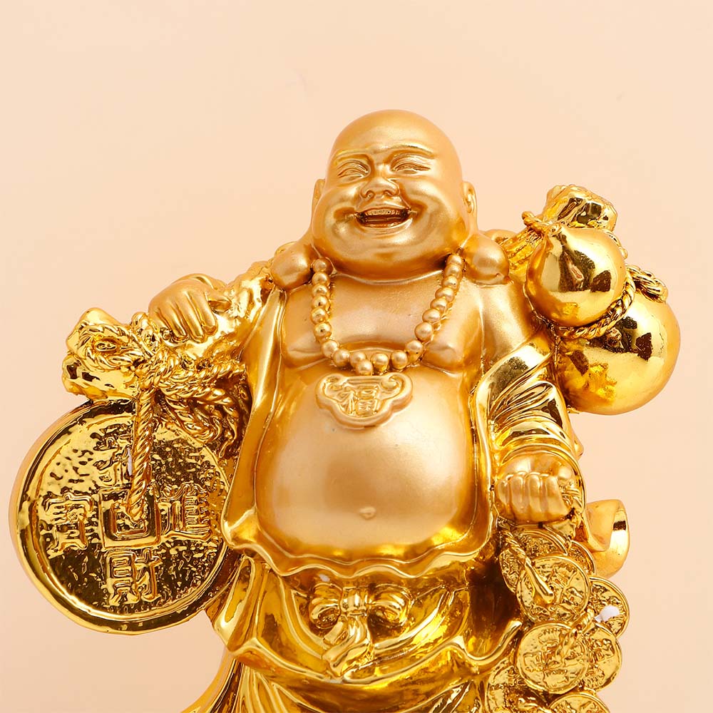 Prosperous Golden Laughing Buddha