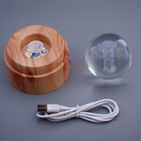 Astronaut Character Crystal Ball Lamp