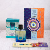 Boys Perfume with Evil Eye Rakhi Greeting Card
