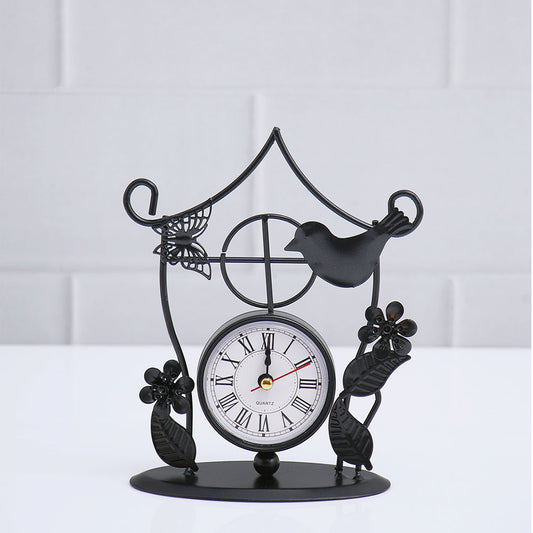 Birds Paradise Figurine Clock