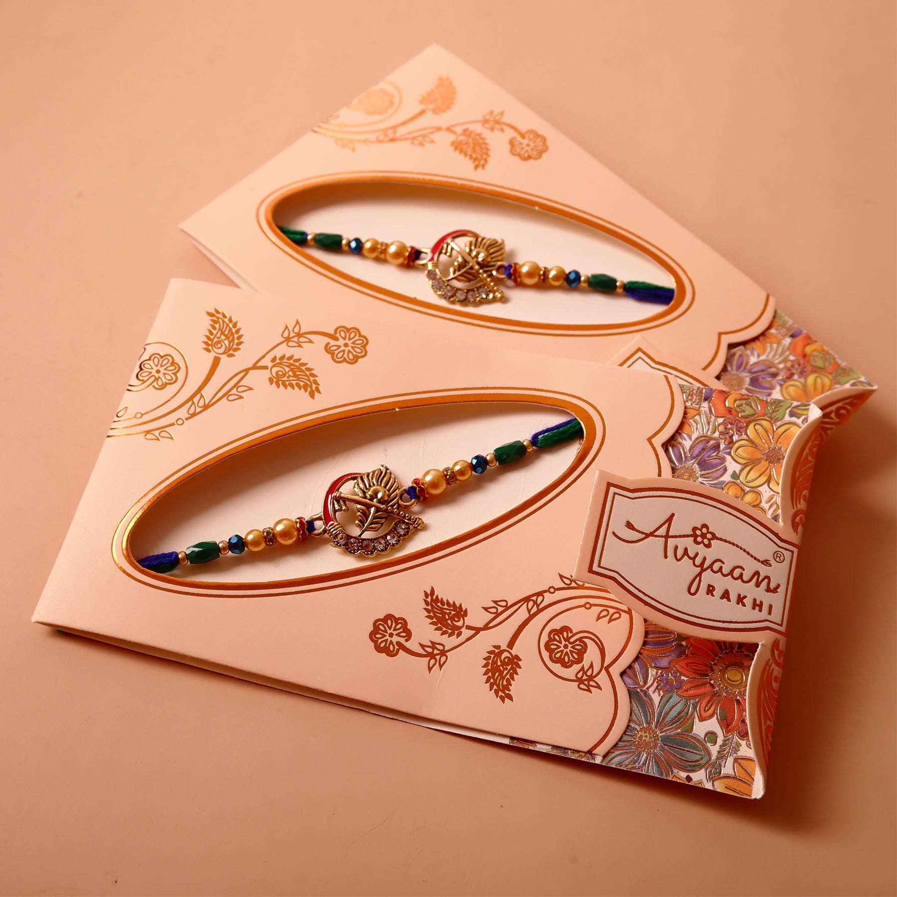 Traditional Krishna Premium Rakhi Pack of 2
