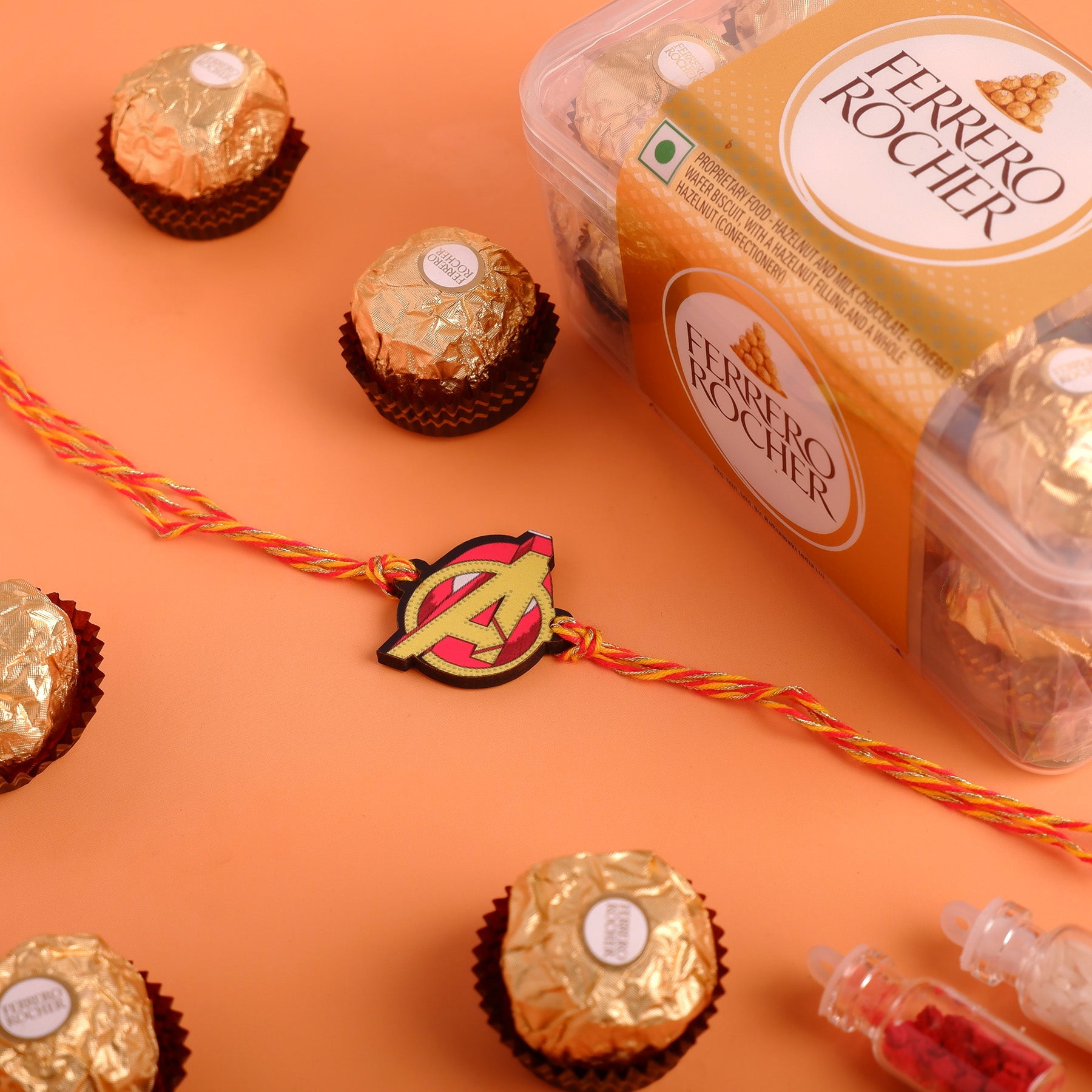 Avengers Rakhi  with Ferrero Rocher 200 GM