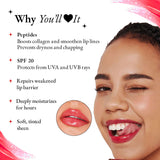 Elitty Imposter (Strawberry- Black) Lip Balm , Gentle & Safe for Everyday Use (6 GM)