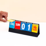 Vibrant Quoted Desk Top Perpetual Calendar 2026