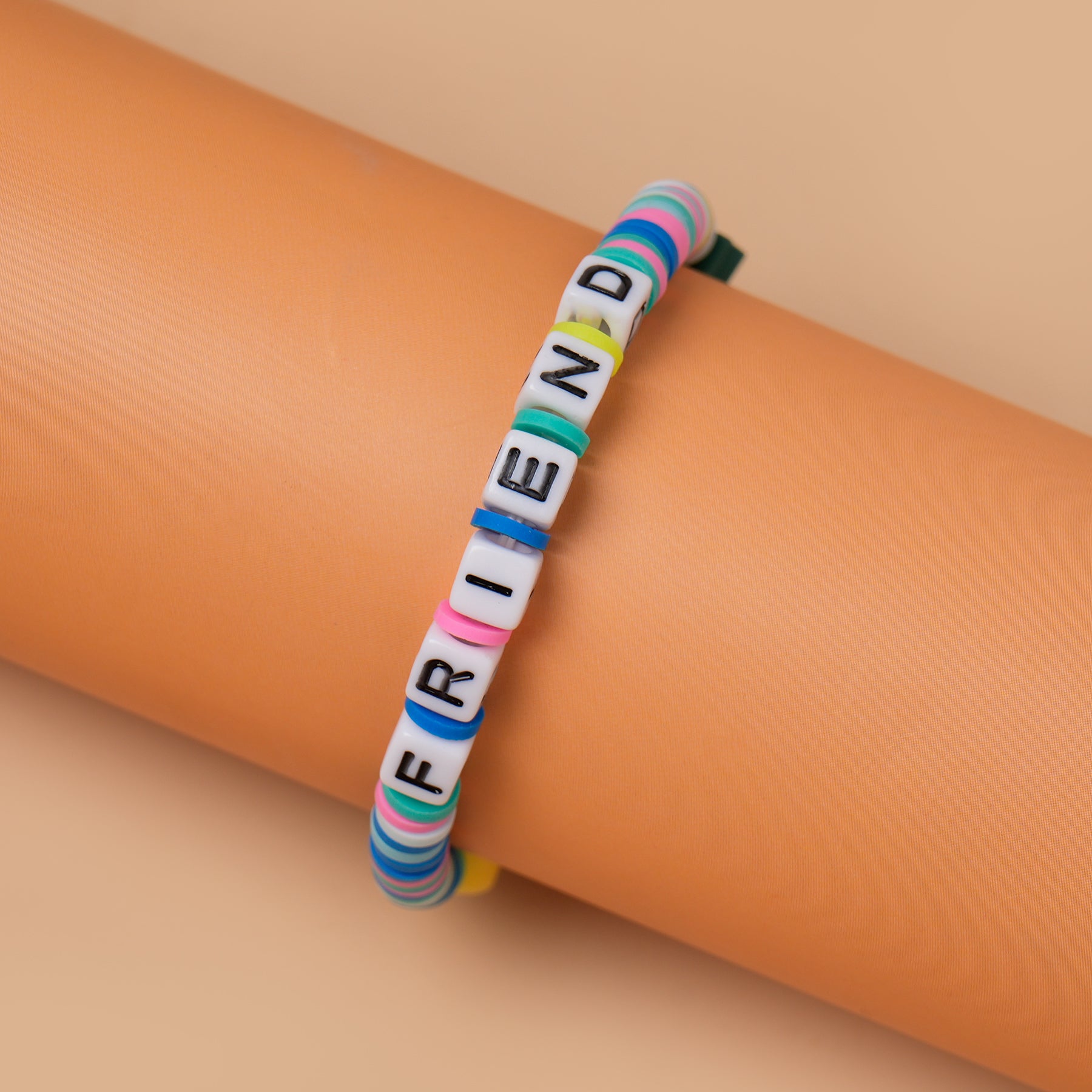 Blue Loop Fruit Bead Friendship Bracelet