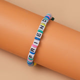 Blue Loop Fruit Bead Friendship Bracelet