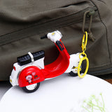 Red Two Wheeler Keychain
