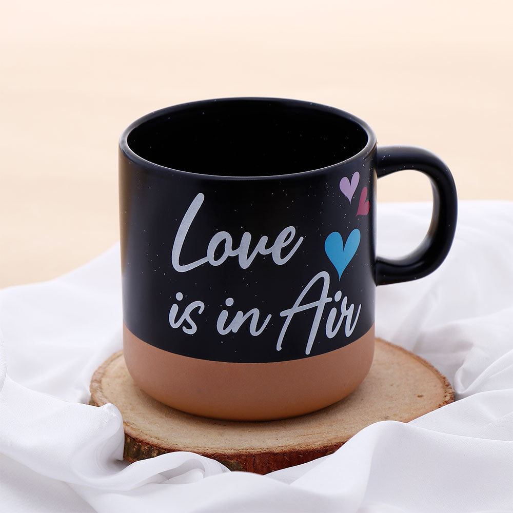 Love is In Air Quoted Cork Base Mug