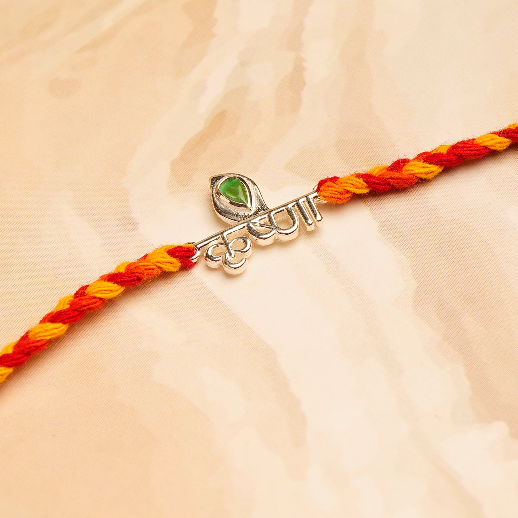 Krishna Premium Silver Rakhi
