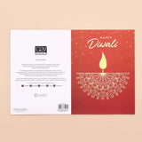 Sophisticated Diwali Seasons Greeting Card Pack Of 10