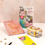 Pink Aesthetic Notebook with Greeting Card and Ferroro Rocher 200 GM
