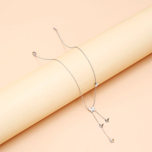 Butterfly Muse Silver Chain Pendant