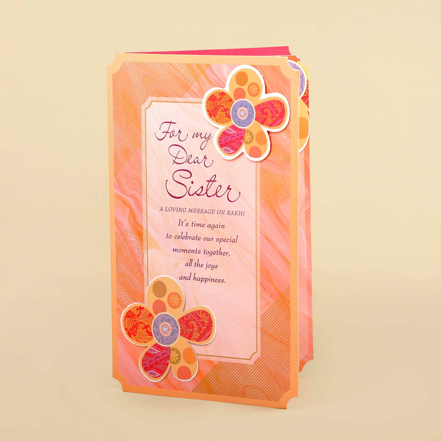Dear Sister Raksha Bandhan Greeting Card With Envelope Pack of 2