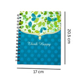 Think Happy Quoted Spiral Notebook