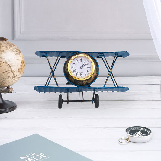 Aircraft Table Clock - Blue