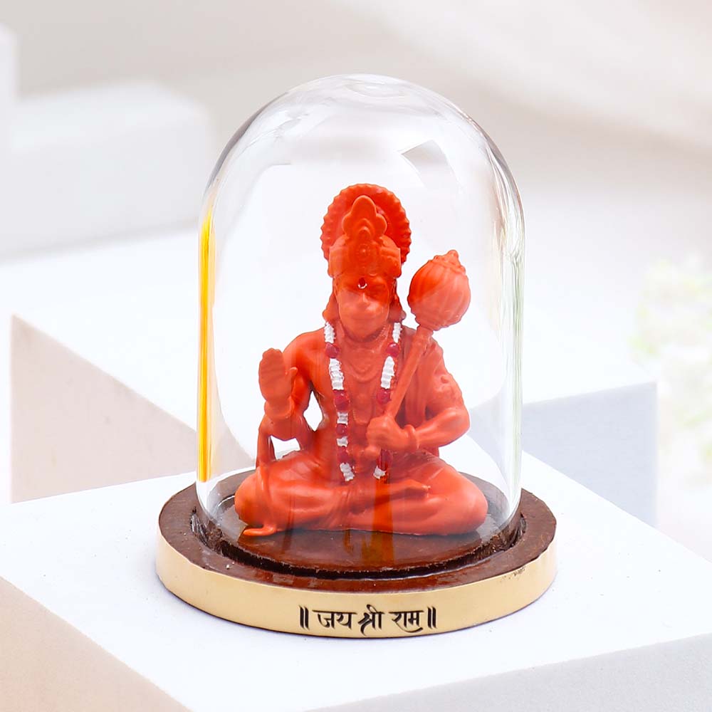 Aashirwad Shree Hanuman Ji Idol - Orange