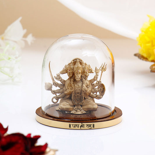 Panchmukhi Hanuman Idol - Gold