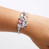 Butterfly Charms Silver Bracelet